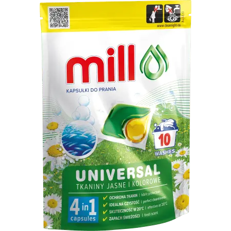  Капсули для прання Uniwersaine Mill Professional 10шт (3004139)