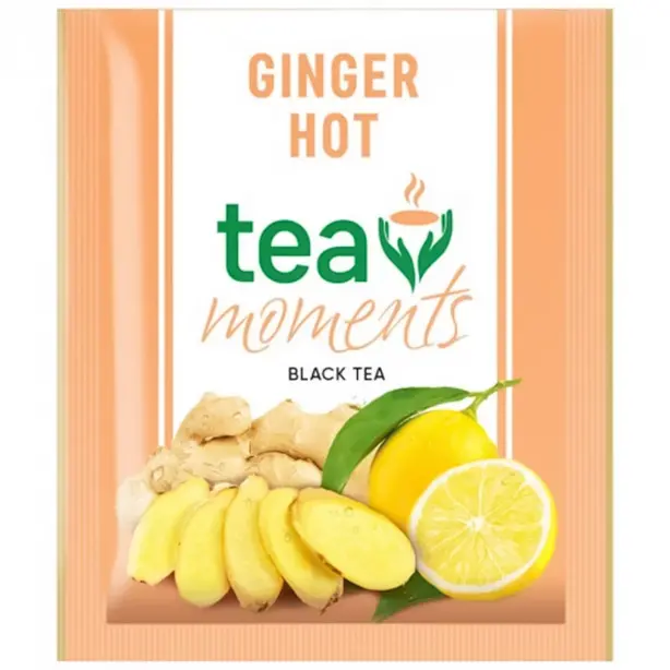 Чай чорний Tea Moments Ginger Hot з імбиром і лимоном 50 шт (601671). Фото 2