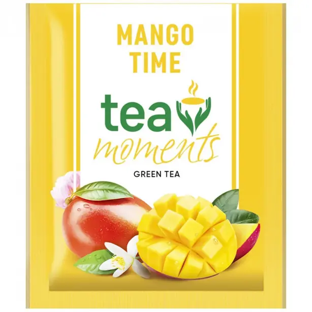 Чай зелений Tea Moments Mango Time зі смаком манго 50 шт (601565). Фото 2