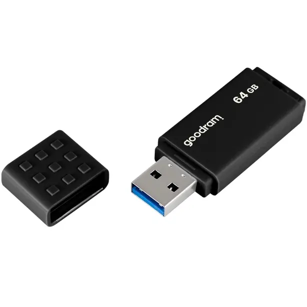 Флеш накопичувач GoodRam 64GB USB 3.2 Black (UME3-0640K0R11). Фото 3