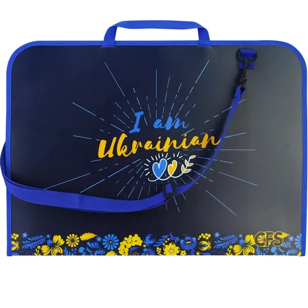 Портфель пластиковий Cool For School Colourful А3 на блискавці 1 відділення  (CF30003-01)