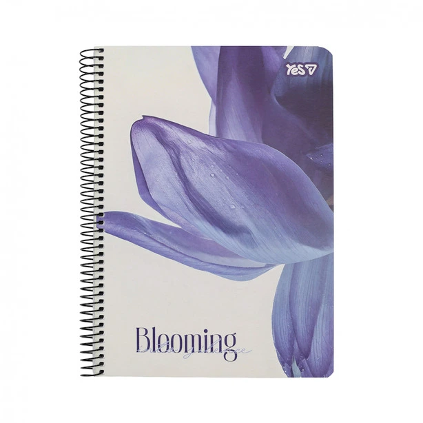 Зошит для записів А5 YES Blooming 80 арк клітинка на пружині збоку  (152284)