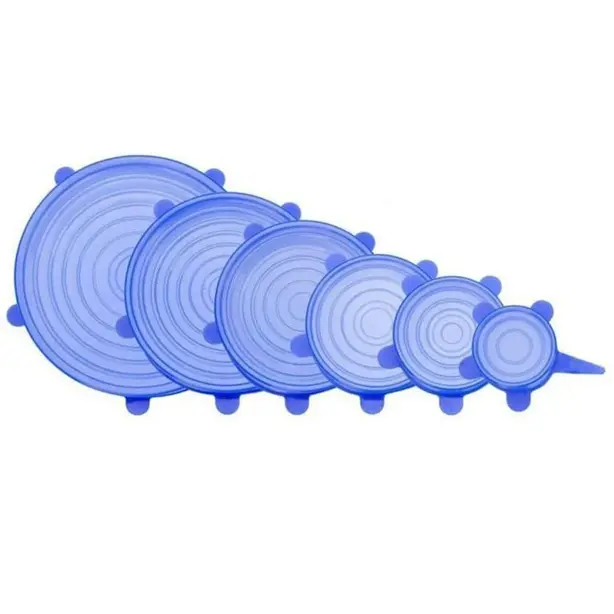 Набір кришок Silicone Sealing силіконові/герметичні для посуду Lids 6 шт (18966233)