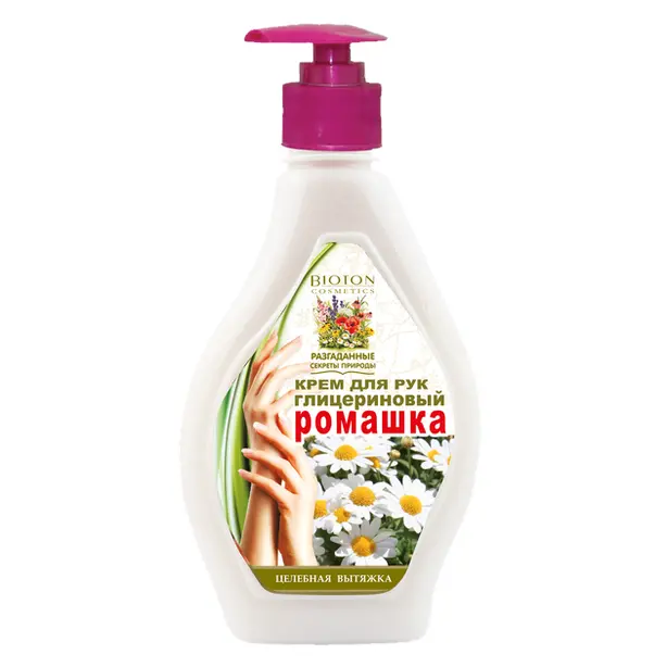 Крем для рук Bioton гліцериновий Ромашка 350мл (15332)