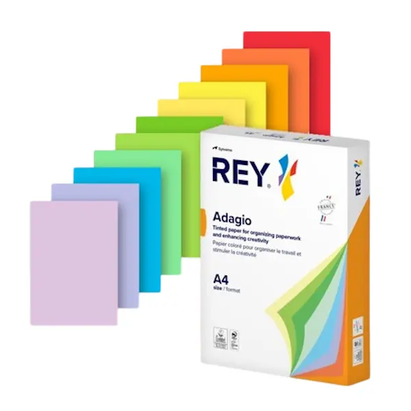 Папір кольоровий REY Adagio 22 А4 160г/м2 темно-синій 250 арк. (16.7419)