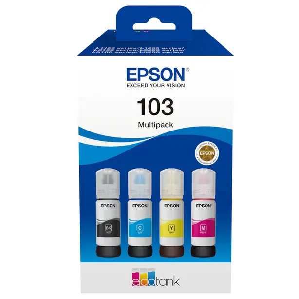Контейнер з чорнилом EPSON L31xx Multipack 103 C, M, Y, Bk (C13T00S64A)