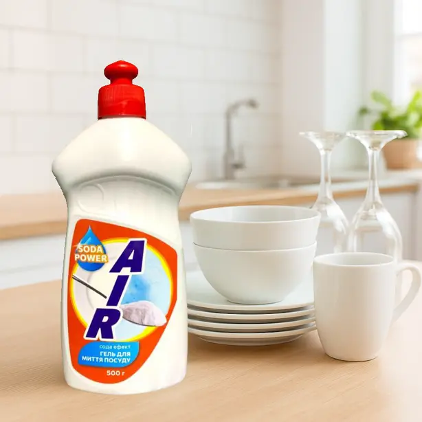 Гель для миття посуду AIR family ефект соди 500мл (440962). Фото 3