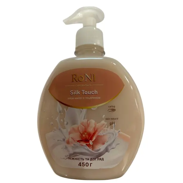 Крем-мило рідке RoNi Silk & Touch дозатор 450 мл (440092)