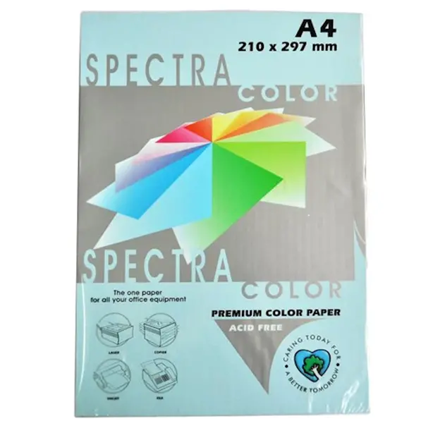 Папір кольоровий CRYSTAL COLOR PAPER Ocean 120 А4 80г/м2 блакитний пастель 100 арк. (16.7533)