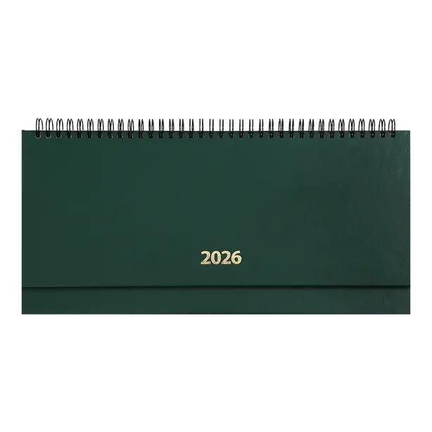 Планінг датований Buromax STRONG 320х125мм 120 арк. бумвініл поролон зелений (BM.2598-04)