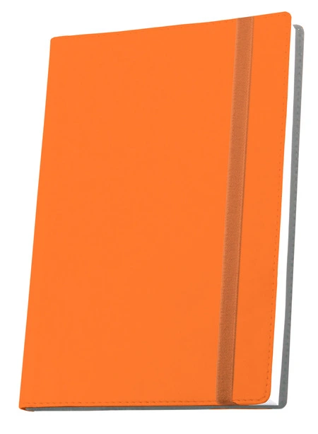 Діловий записник А5 Soft 130x210 128арк помаранчовий у клітинку (50040138-06)