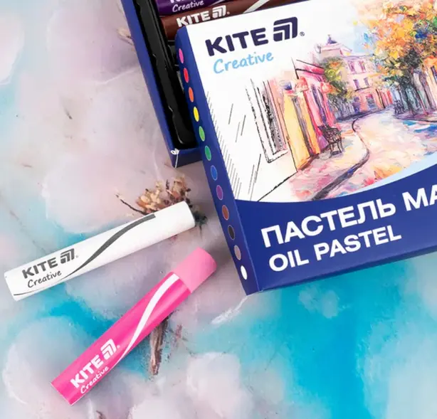 Пастель масляна Kite Classic Creative 12 кольорів (К-200-12). Фото 4