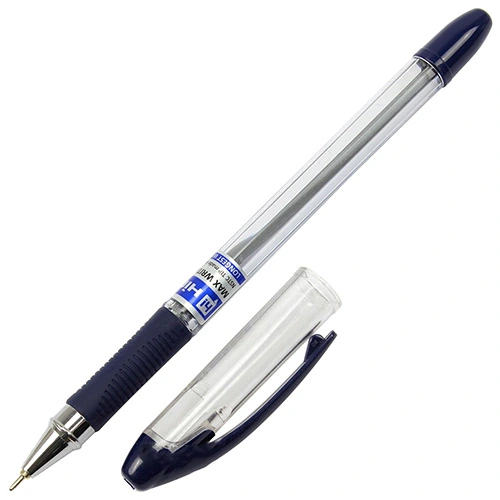 Ручка масляна Hiper MaxWriter Evolution червона 0.7 мм пластик (HO-336-ES)
