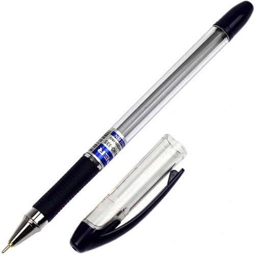 Ручка масляна Hiper MaxWriter Evolution чорний 0.7 мм пластик (HO-337-ES)
