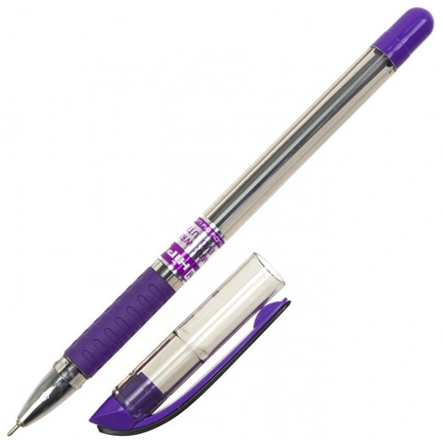 Ручка масляна Hiper MaxWriter Evolution фіолетовий 0.7 мм пластик (HO-338-ES)