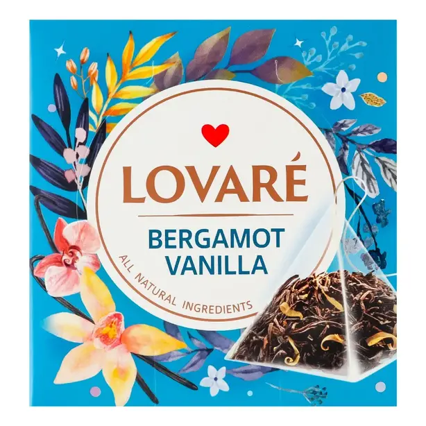 Чай в пірамідках LOVARE Bergamot Vanilla 2г x 15 шт (876418)
