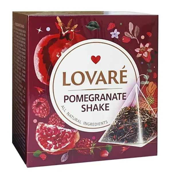 Чай в пірамідках LOVARE Pomegranate Shake 2г x 15 шт (874599)