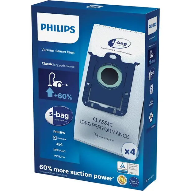 Набір мішків FC8021 для пилососів 4 шт Philips Electrolux (802103010)