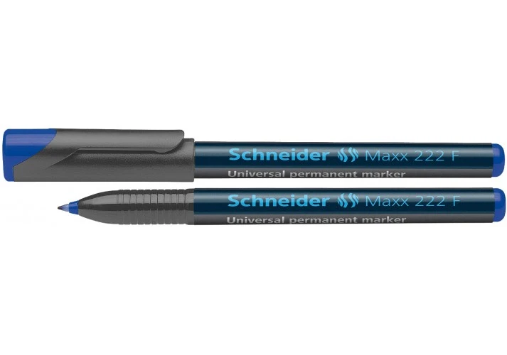 Маркер перманентний Schneider MAXX 222 F синій 0.7 мм конусоподібний (S112203)