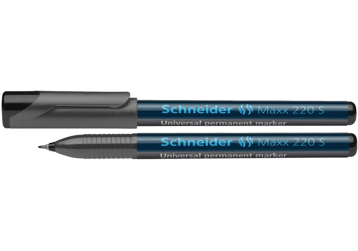 Маркер перманентний Schneider MAXX 222 F чорний 0.4 мм конусоподібний (S112401)