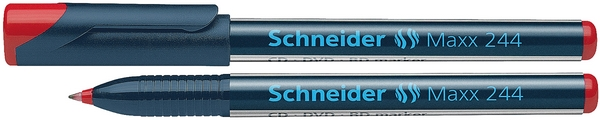 Маркер для CD та DVD Schneider червоний 0.7 мм гострий (S124402)