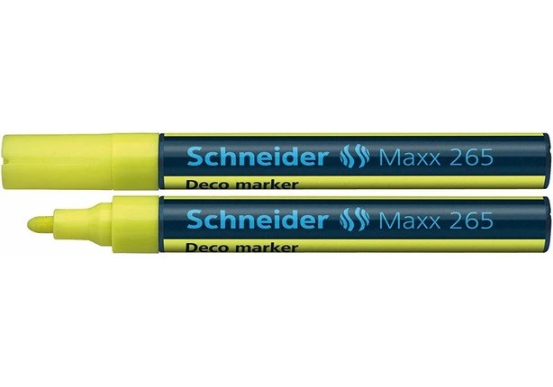 Маркер спеціальний Schneider MAXX 265 жовтий 2-3 мм клиноподібний (S126505)