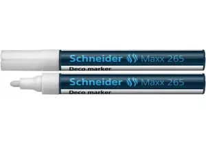Маркер спеціальний Schneider MAXX 265 білий 2-3 мм клиноподібний (S126549)
