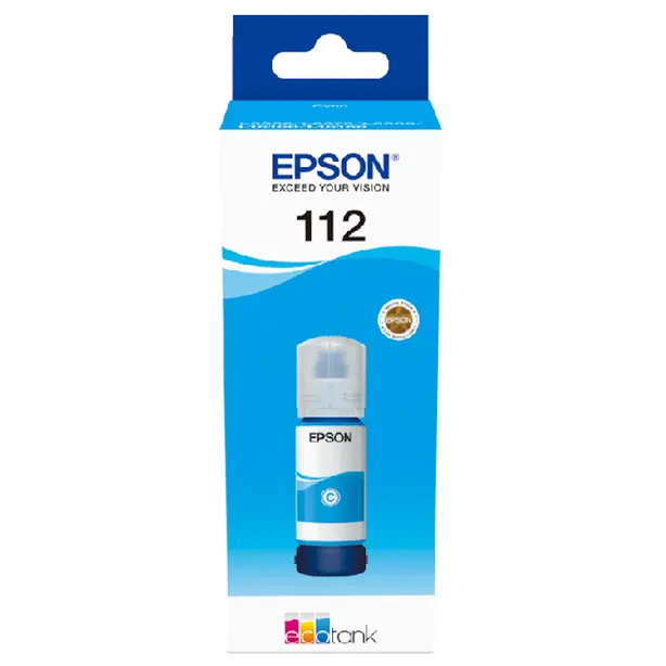 Контейнер з чорнилом EPSON L1550 Cyan 112 (C13T06C24A)