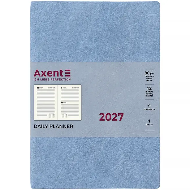Щоденник датований Axent Partner Soft Cloud 145х210 мм блакитний м'яка обкладинка (8837-27-5-A). Фото 2