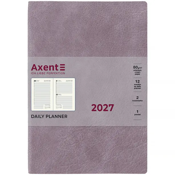 Щоденник датований Axent Partner Soft Cloud 145х210 мм бузковий м'яка обкладинка (8837-27-6-A). Фото 2