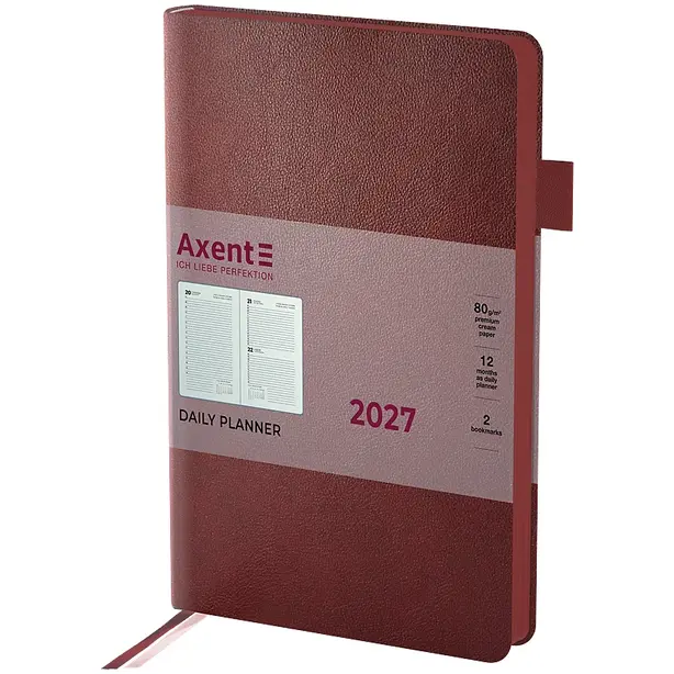 Щоденник датований Axent Partner Soft Muse145х210 мм бордовий м'яка обкладинка (8827-27-1-A)