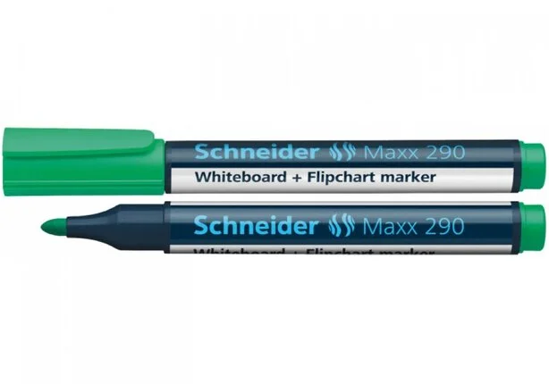 Маркер для дошок та фліпчартів Schneider MAXX 290 зелений 2-3 мм круглий (S129004)
