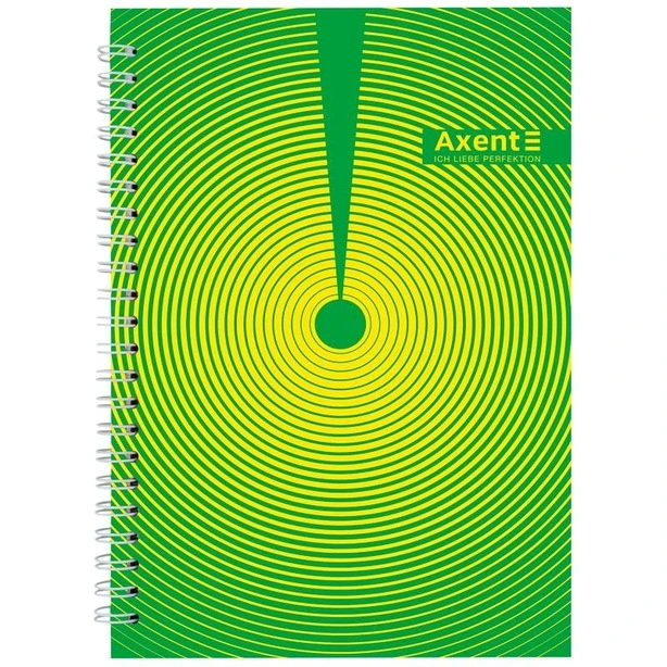 Зошит офісний Axent №29 А5 96арк. клітинка тверда палітурка пружина  (8032-29-A)