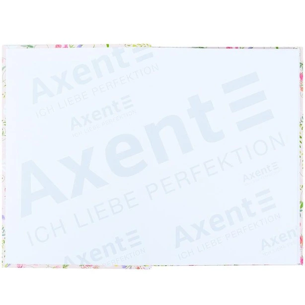 Зошит офісний Axent Floral 1 А5 96арк. клітинка тверда палітурка (8457-10-A). Фото 3