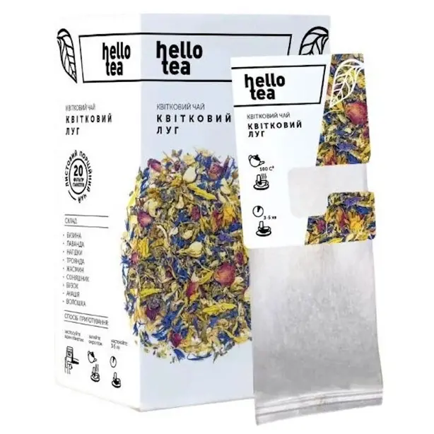 Чай Hello tea Квітковий луг 20 шт пакетиків (950503)