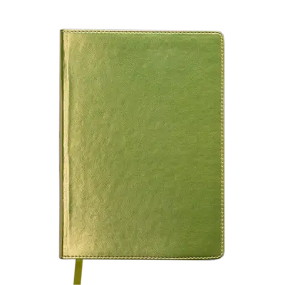 Щоденник недатований Buromax METALLIC A5 288 арк. бумвініл поролон жовтий (BM.2033-08)