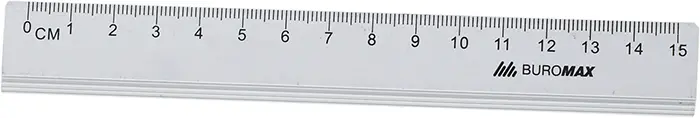 Лінійка Buromax 15 см. алюміній сірий (BM.5800-15)