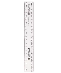Лінійка Buromax 20 см. пластик прозорий (BM.5829-20)