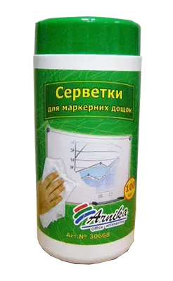 Серветки вологі Арніка  для магнітно-маркерних дошок,100шт (30668)