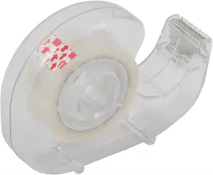 Скотч канцелярський Buromax у диспенсері 18мм х 20м прозорий 38 мкм (BM.7161-01)