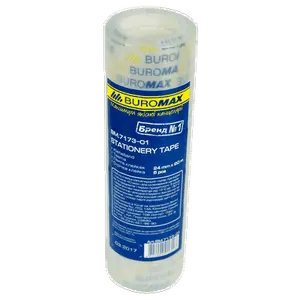 Скотч канцелярський Buromax 24мм х 20м прозорий 38 мкм (BM.7173-01)