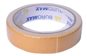 Скотч двосторонній Buromax на пінній основі 24мм х 2м білий 80 мкм (BM.7514)