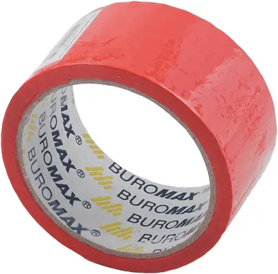 Скотч пакувальний Buromax 48мм х 35м червоний (BM.7007-05)