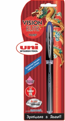 Ролер Uni uni-ball VISION ELITE чорнило чорне 0.5 мм пластик (UB-205.Black)