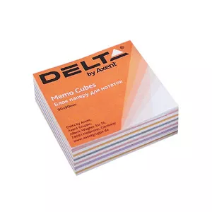 Папір для нотаток DELTA "MIX" 90х90х30мм проклеєний (D8014)