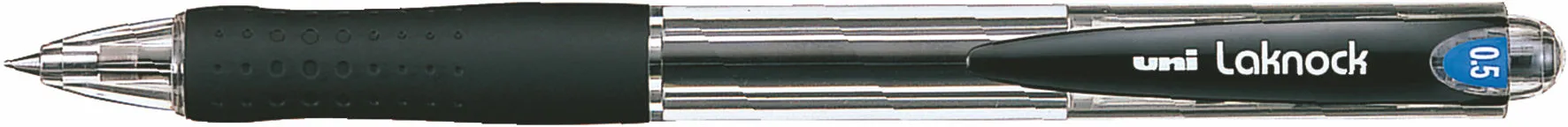 Ручка кулькова Uni uni LAKNOCK micro чорнило чорне 0.5 мм пластик (SN-100.(05).Black)