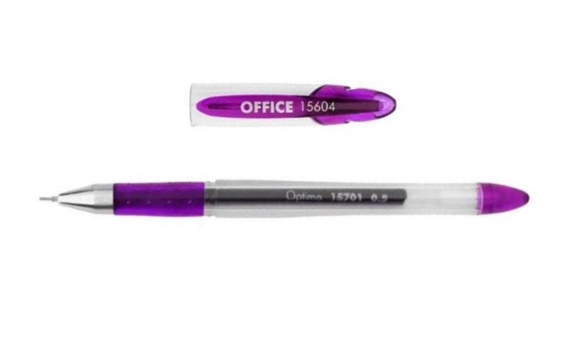 Ручка гелева Optima OFFICE чорнило фіолетове 0.5 мм пластик (O15604-12)