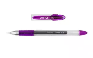 Ручка гелева Optima OFFICE чорнило фіолетове 0.5 мм пластик (O15604-12)
