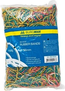 Гумки для грошей Buromax JOBMAX 1000 г асорті d 55 мм (BM.5505)