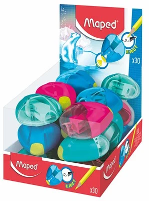 Чинка з контейнером I-GLOO EJECT, 1 отв., дисплей, асорті *